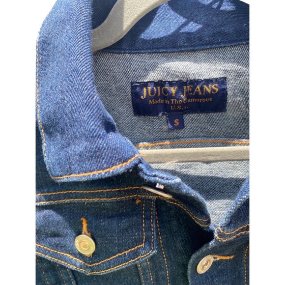 Juicy Couture Vintage Y2K Denim jacket excellent condition Small jean - Picture 3 of 5
